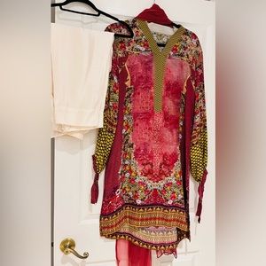 Pakistani indian DESIGNER Shalwar Kameez - 2 pieces-